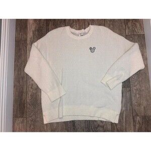 Disney Mickey Mouse Cream Cozy Oversized Sweater XL